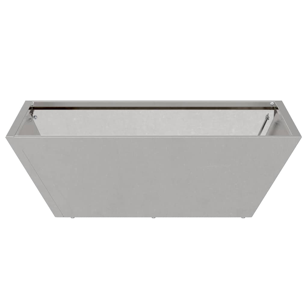 Hagebolle planter, 5 stk, 50x50x15 cm i rustfritt stål.