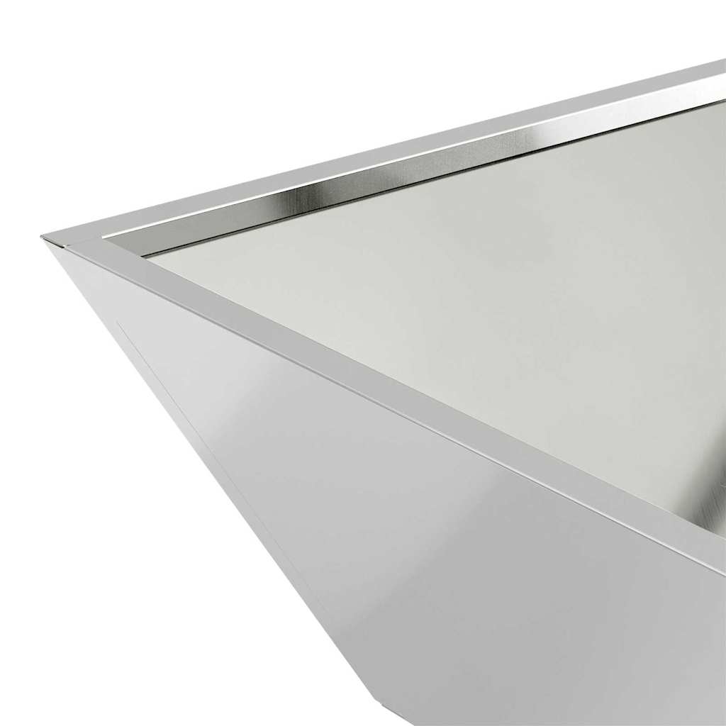Hagebolle plantepotte 50x50x15 cm av galvanisert stål