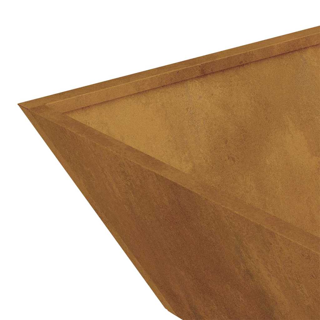 Hagebolle, plantekasser, 5 stk, 50x50x15 cm i værbestandig stål.