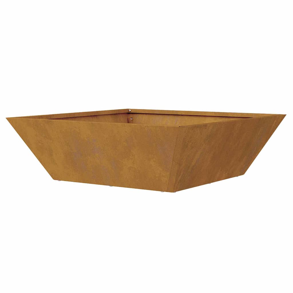 Hagebolle, plantekasser, 5 stk, 50x50x15 cm i værbestandig stål.
