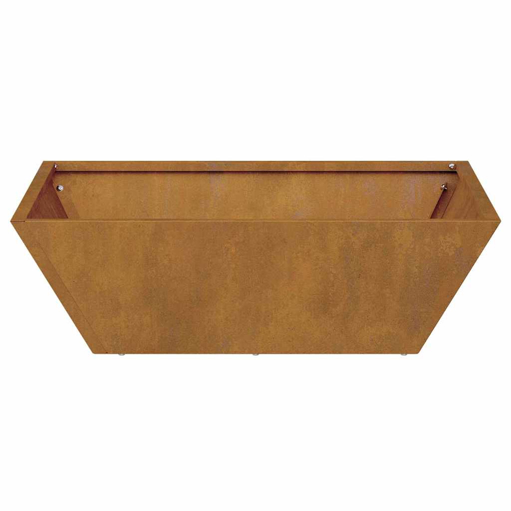 Hagebolle, plantekasser, 5 stk, 50x50x15 cm i værbestandig stål.