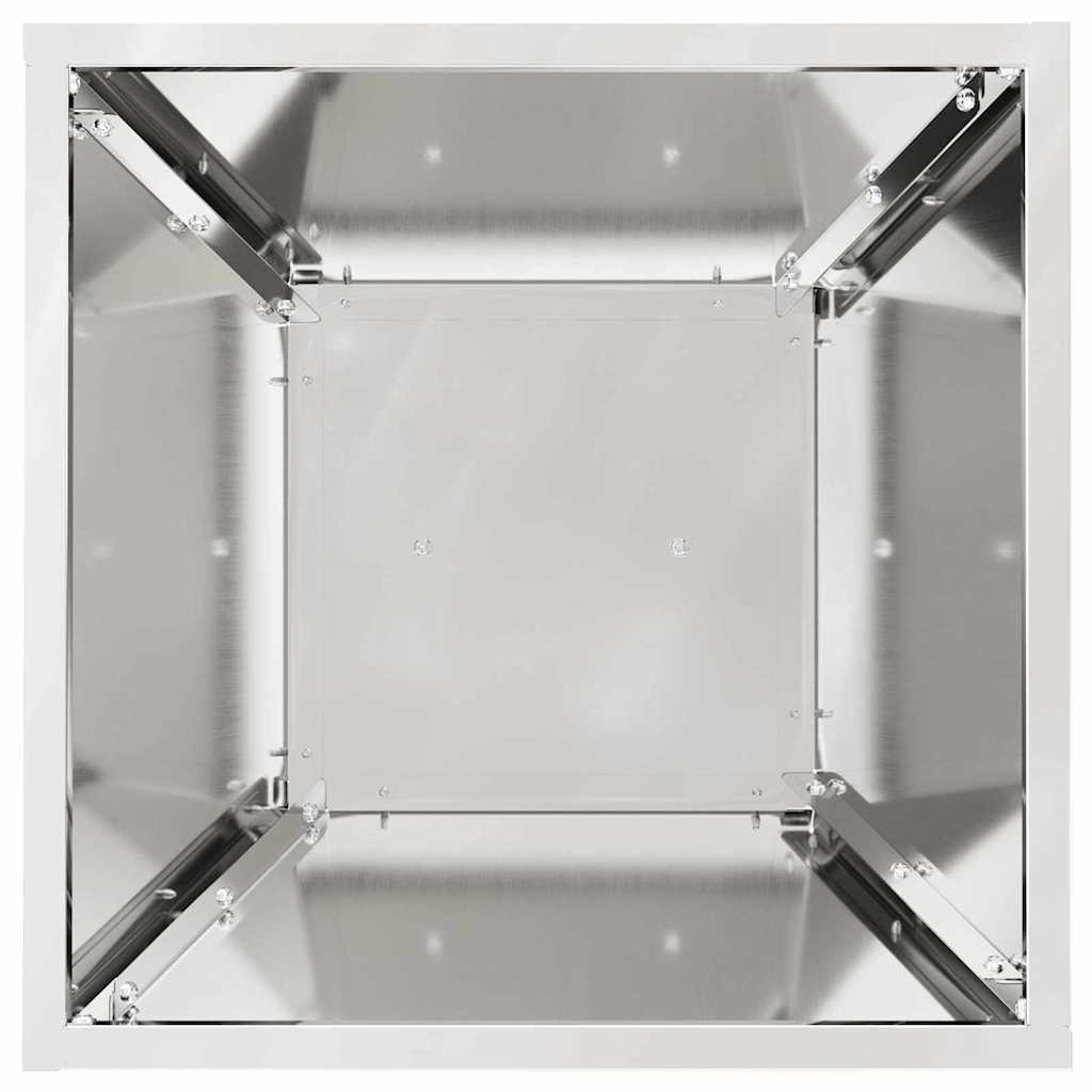 Hagepilar Planteholder med Bolle 35x35x73 cm i Galvanisert Stål