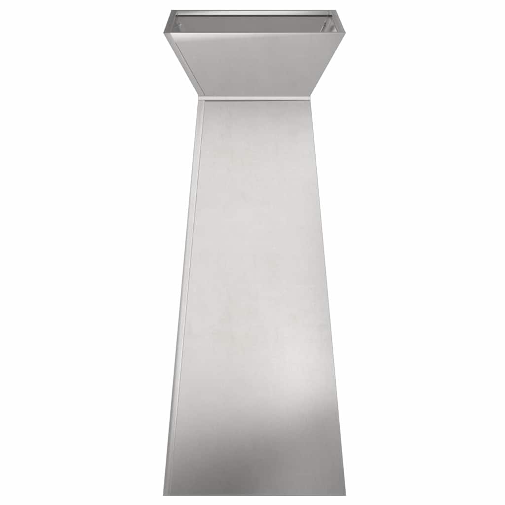 Hagepilar Planter med Bolle 40x40x100 cm i Rustfritt Stål