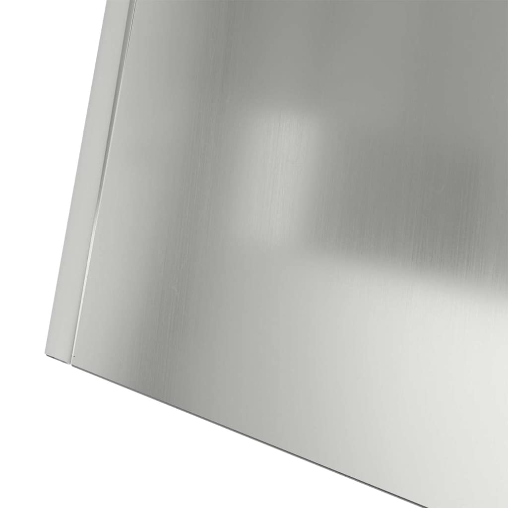 Hagepilar planter med bolle 40x40x100 cm i galvanisert stål
