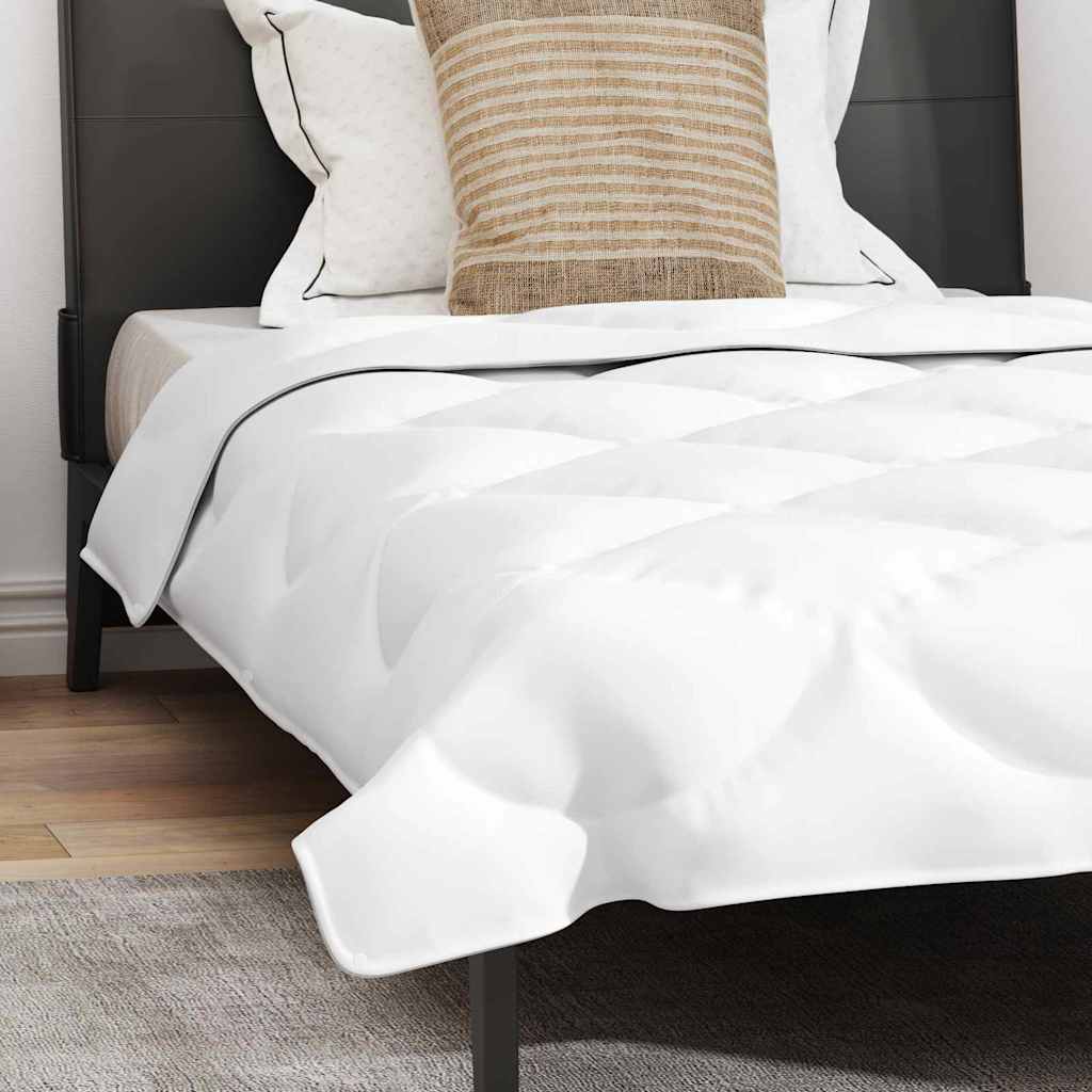 2-i-1 Dyne med pute 2 pcs Hvit 135 x 200 cm Mikrofiber