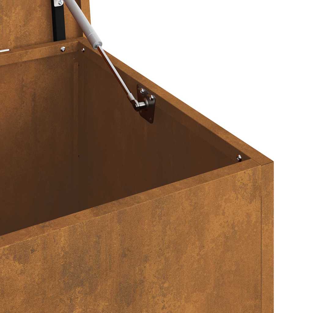 Utendørs Lagringsboks Rusten 100 x 50,5 x 50 cm Stål