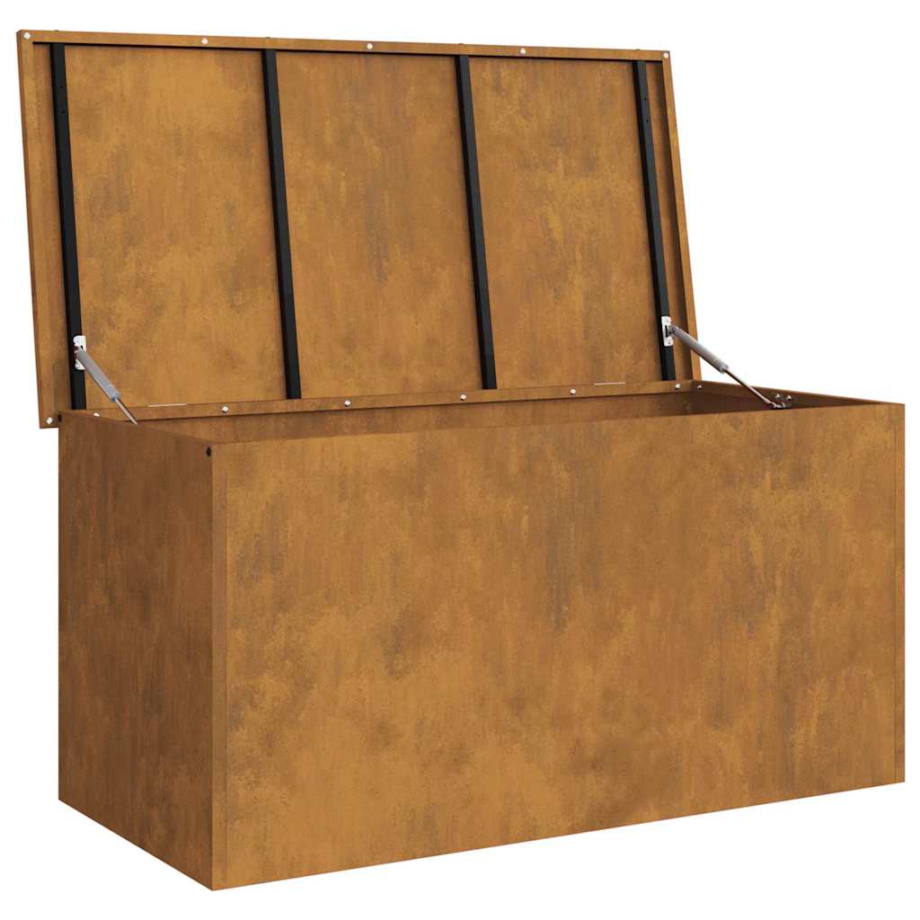 Utendørs Lagringsboks Rusten 100 x 50,5 x 50 cm Stål