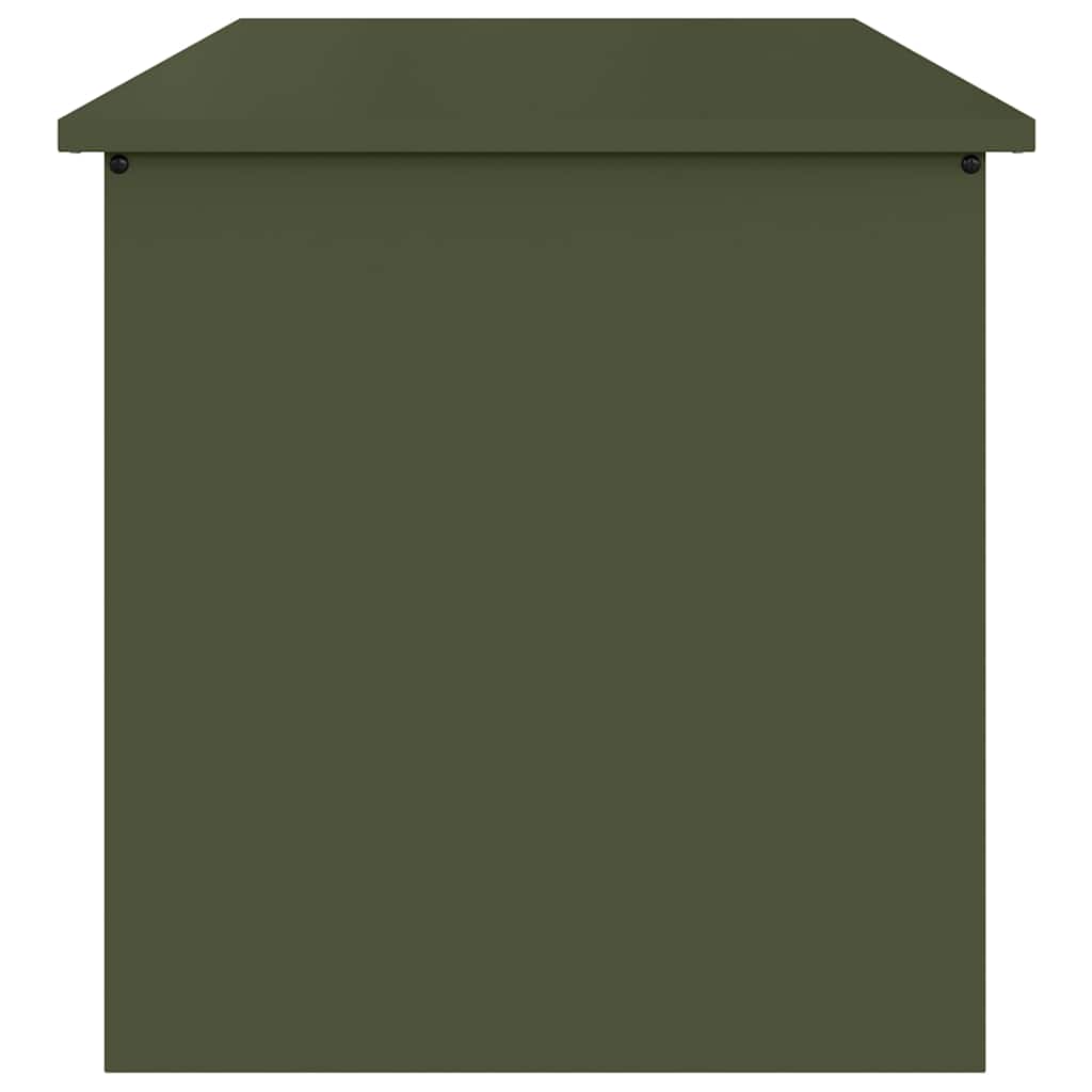 Utendørs Lagringsboks Olivengrønn 80 x 50,5 x 50 cm Stål