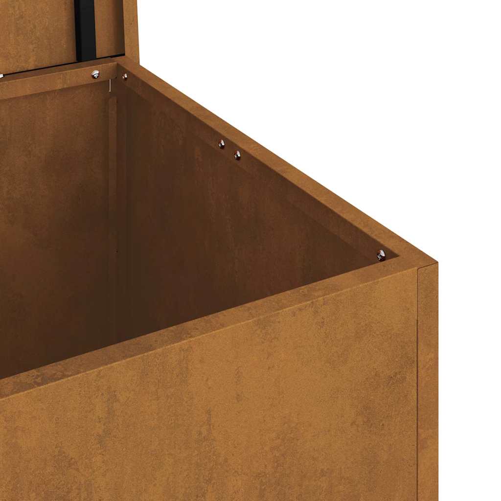 Utendørs Lagringsboks med lagring Rusten 80 x 50,5 x 50 cm Stål