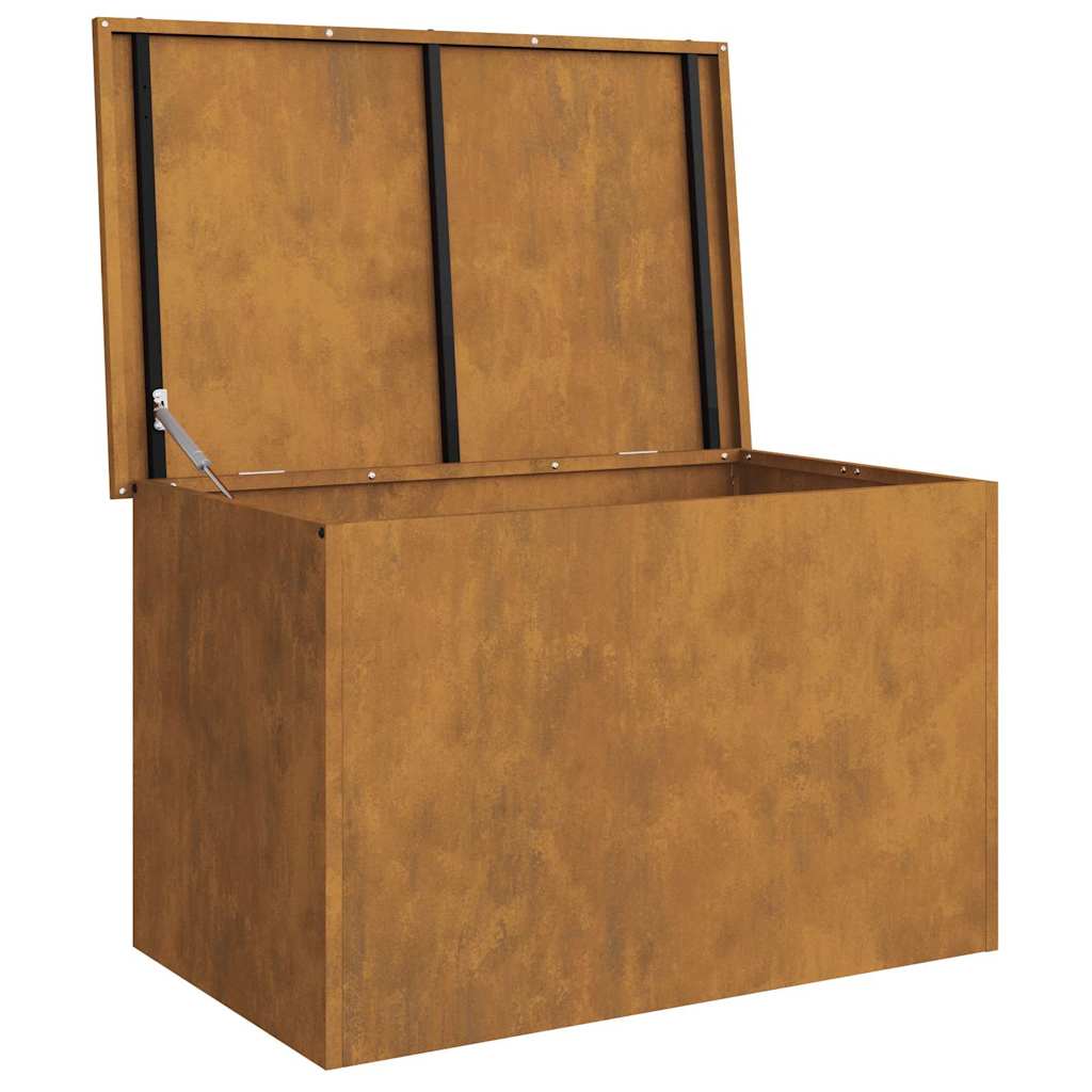 Utendørs Lagringsboks med lagring Rusten 80 x 50,5 x 50 cm Stål