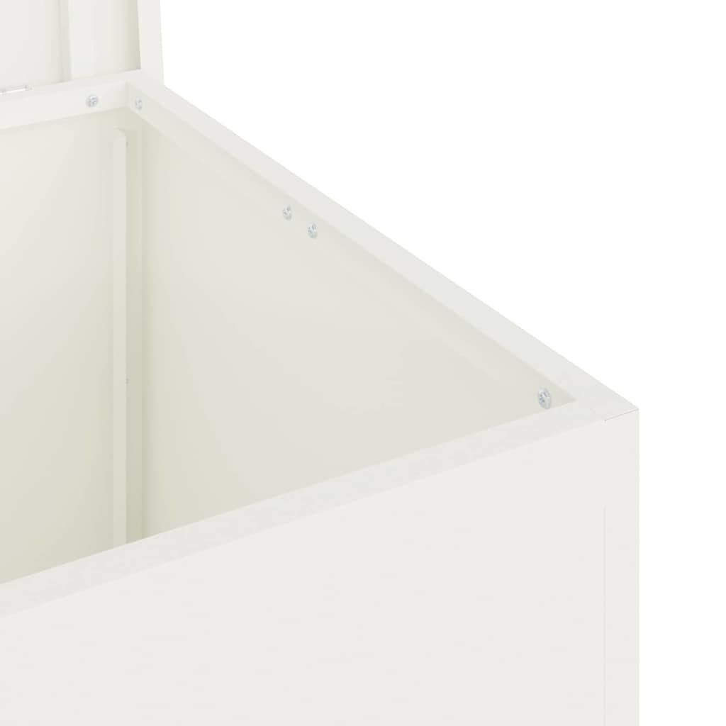 Utendørs Lagringsboks med lagring Hvit 55 x 50,5 x 50 cm Stål