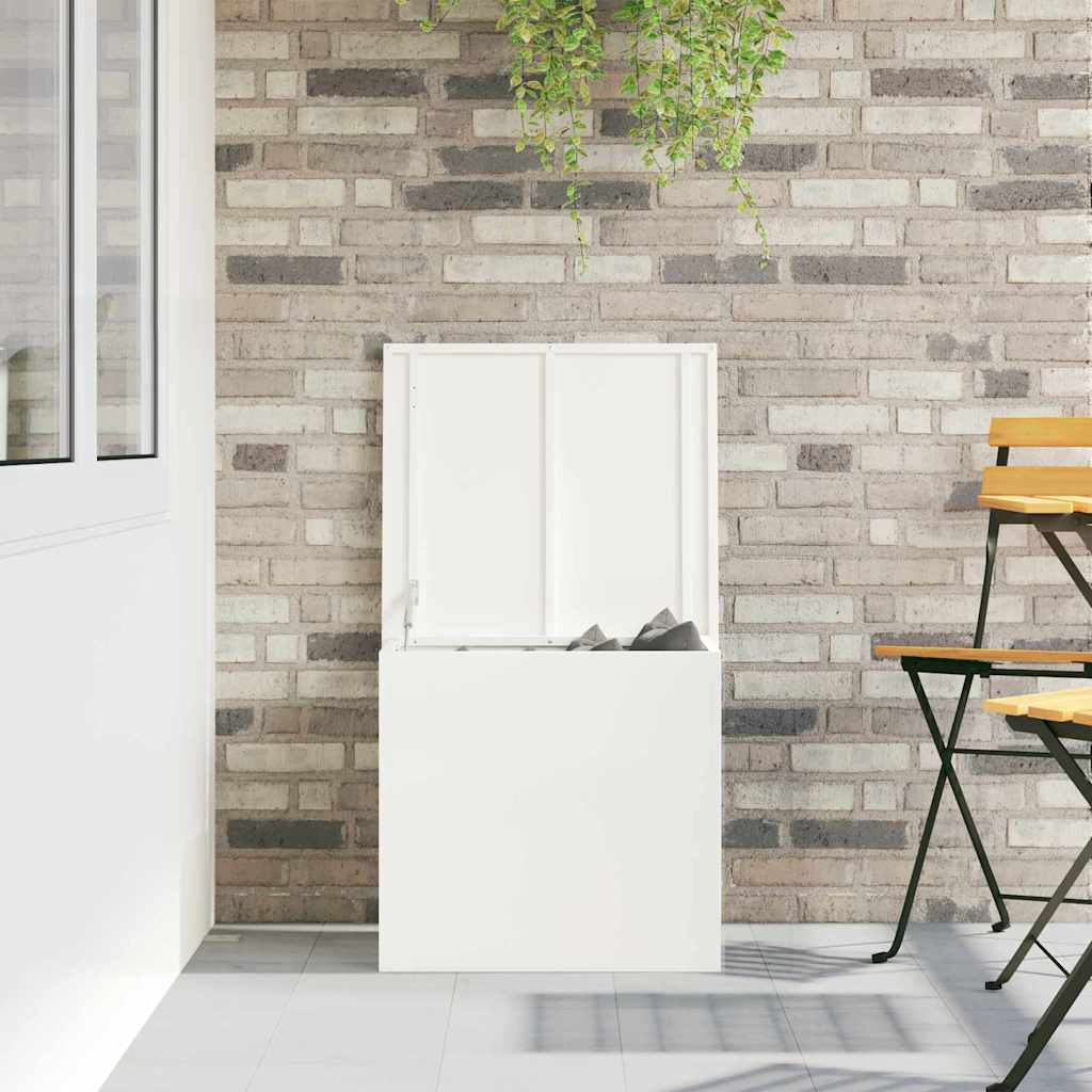 Utendørs Lagringsboks med lagring Hvit 55 x 50,5 x 50 cm Stål