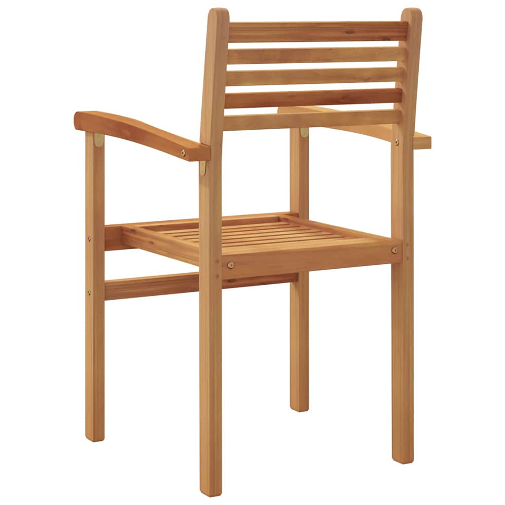 Hage stabelstoler 4 pcs Brun 55.5 x 55.5 x 90 cm Heltre teak