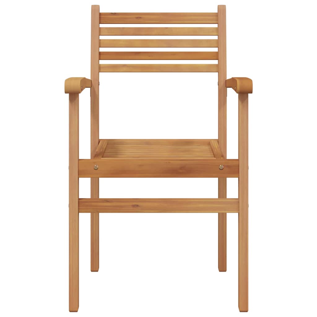 Hage stabelstoler 4 pcs Brun 55.5 x 55.5 x 90 cm Heltre teak