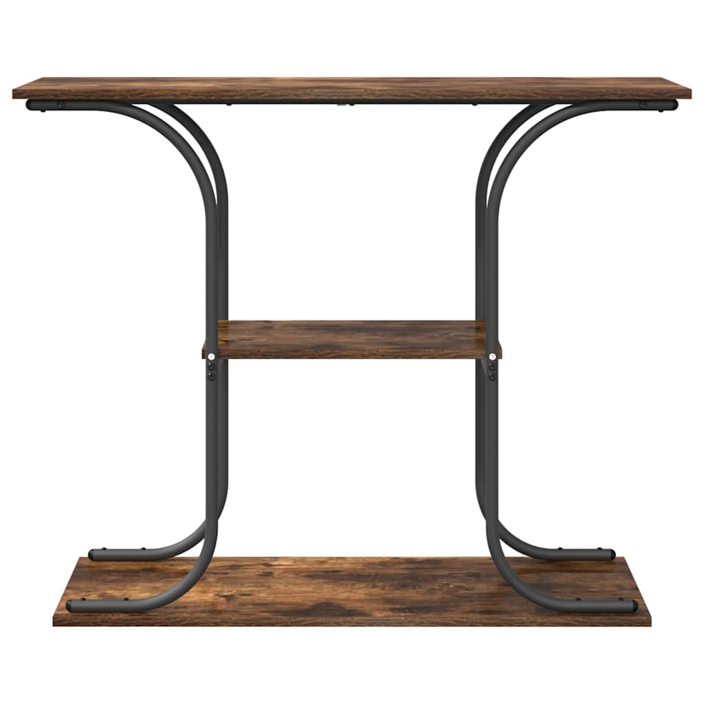 Konsollbord Røkt eik 101 x 35 x 80.5 cm Konstruert tre