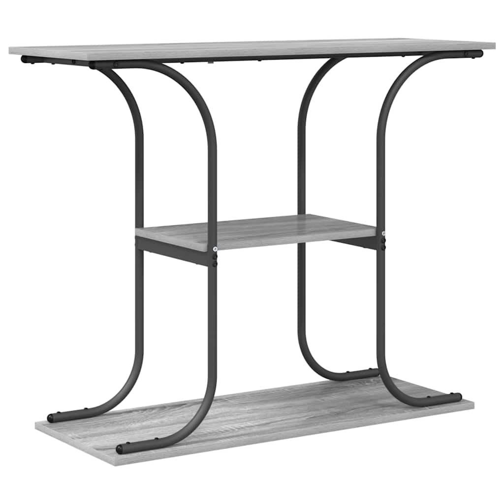 Konsollbord Grå sonoma 101 x 35 x 80.5 cm Konstruert tre