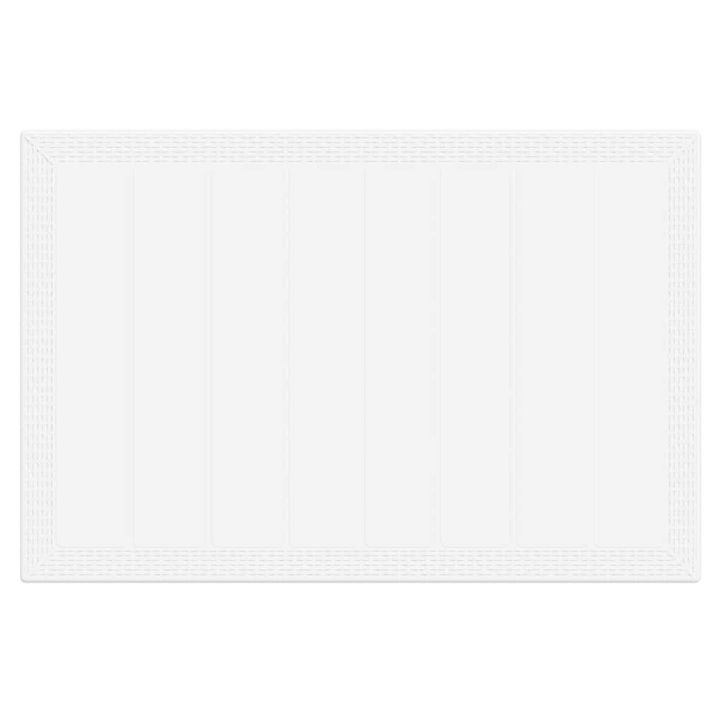 Hage Spisegruppe 7 pcs Hvit Polt rattan