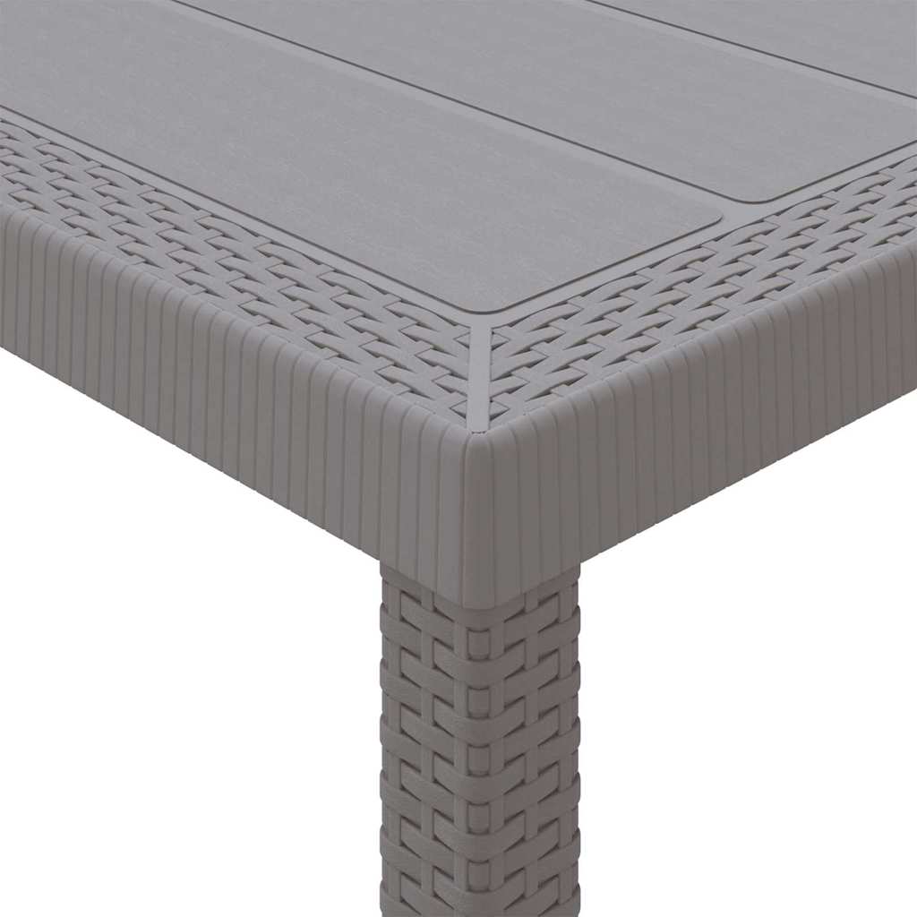 Hage Spisegruppe 11 pcs Lysegrå Polt rattan