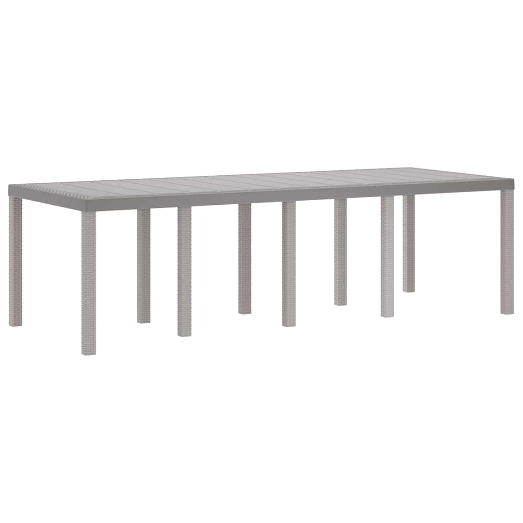 Hage Spisegruppe 11 pcs Lysegrå Polt rattan