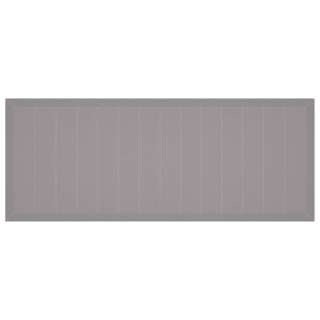 Hage Spisegruppe 11 pcs Lysegrå Polt rattan