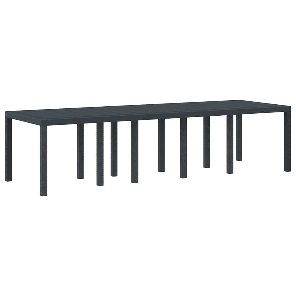 Hage Spisestue Set med Puter 13 pcs Antrasitt Syntetisk rotting