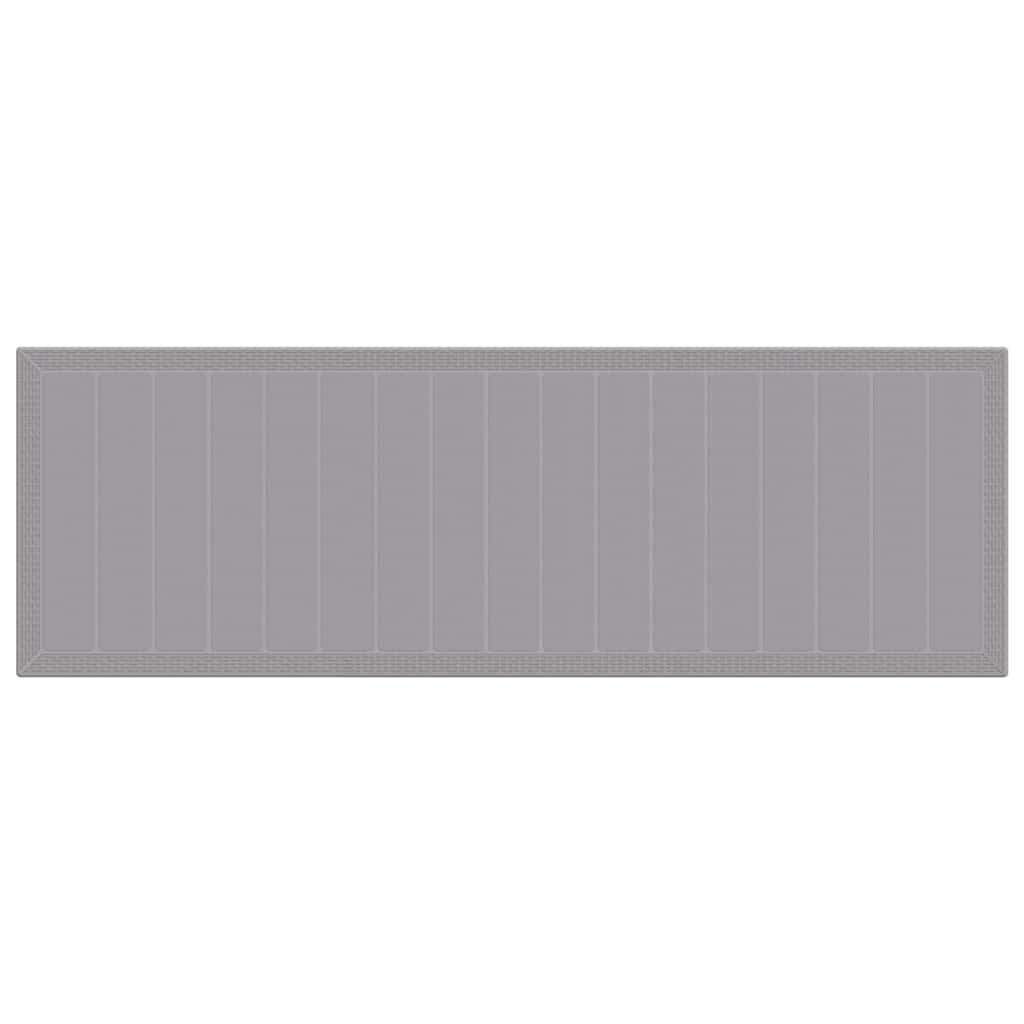 Hage Spisegruppe 13 pcs Lysegrå Poly rattan