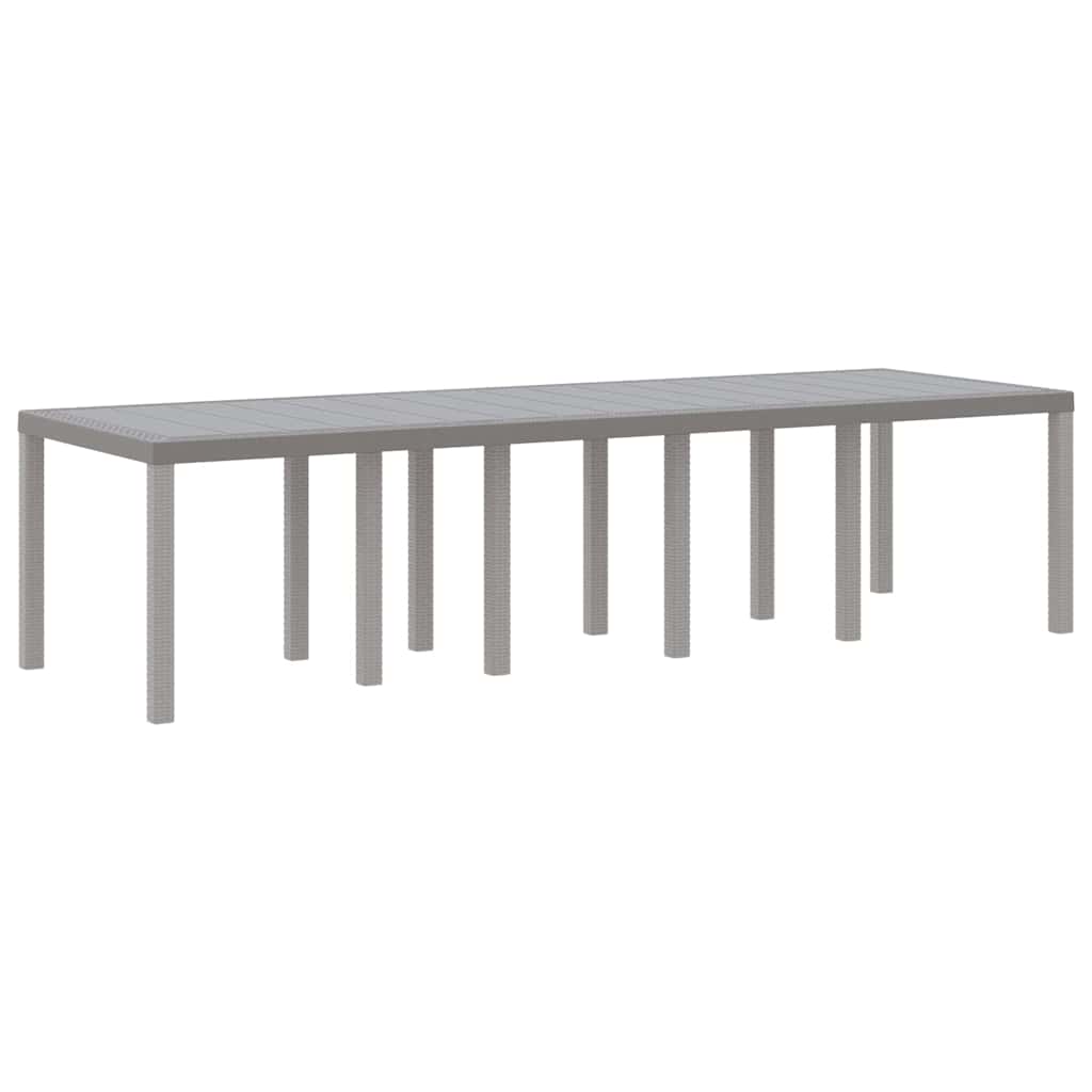 Hage Spisegruppe med pute 13 pcs Lysegrå Poly rattan