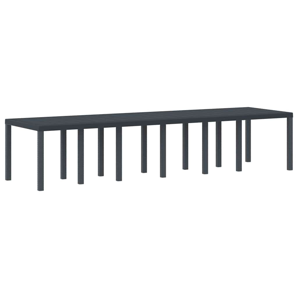 Hage Spisegruppe 15 pcs Antrasitt Polt rattan