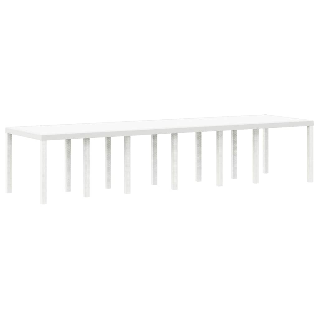 Hage Spisegruppe 15 pcs Hvit Polt rattan