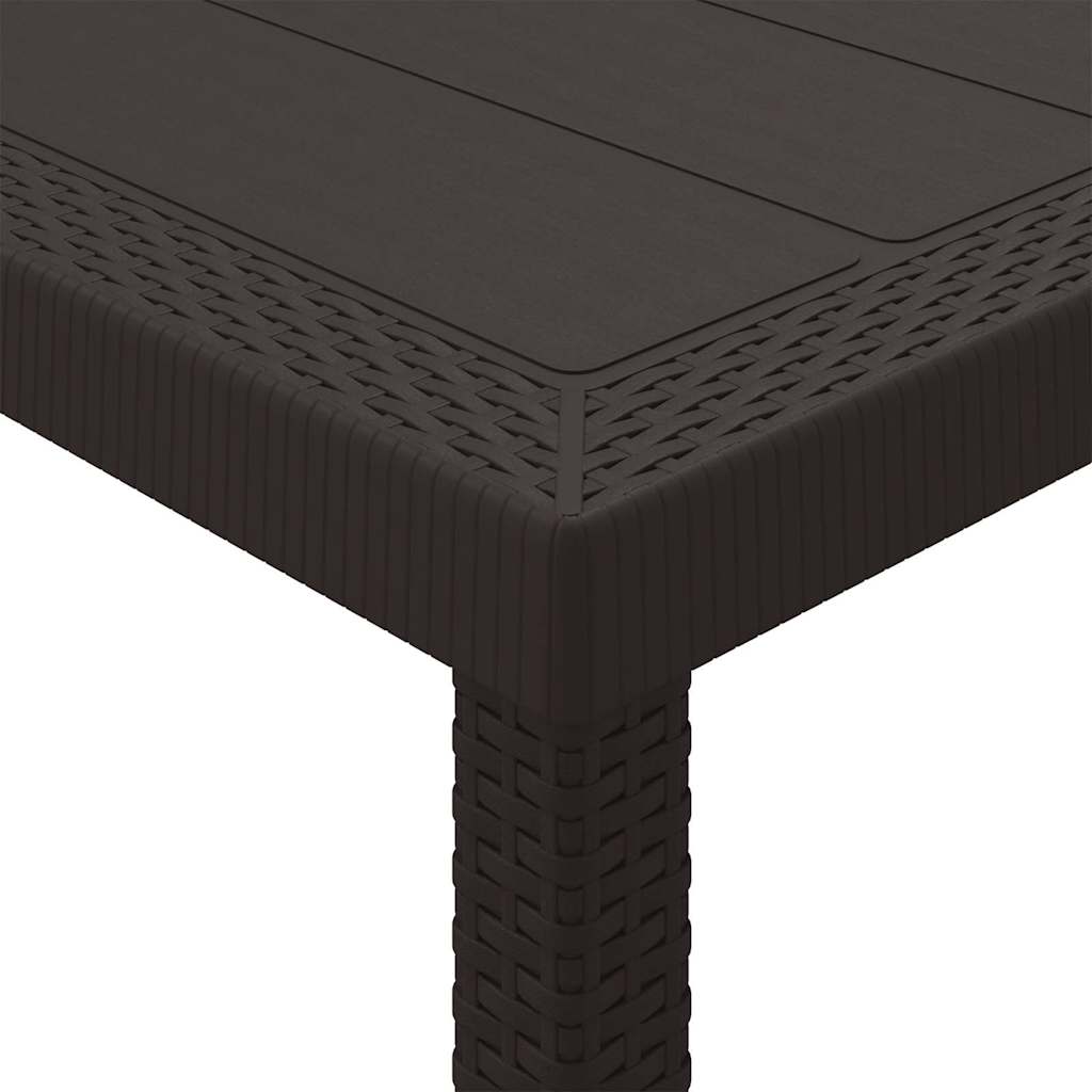 Hage Spisegruppe 17 pcs Brun Polt rattan