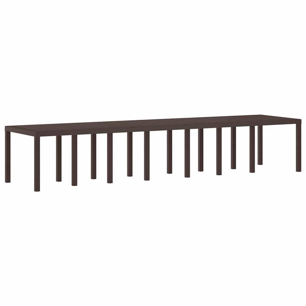 Hage Spisegruppe 17 pcs Brun Polt rattan