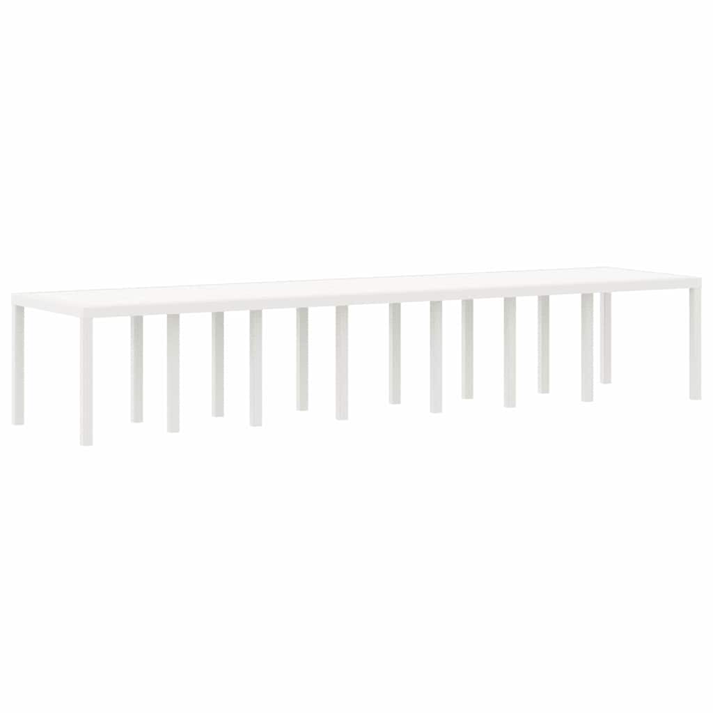 Hage Spisegruppe 17 pcs Hvit Polt rattan