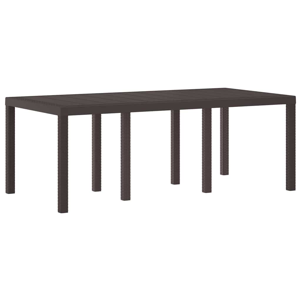 Hage Spisegruppe 7 pcs Brun Polt rattan