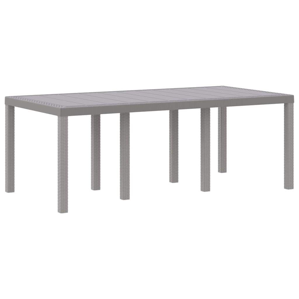 Hage Spisegruppe 7 pcs Lysegrå Polt rattan