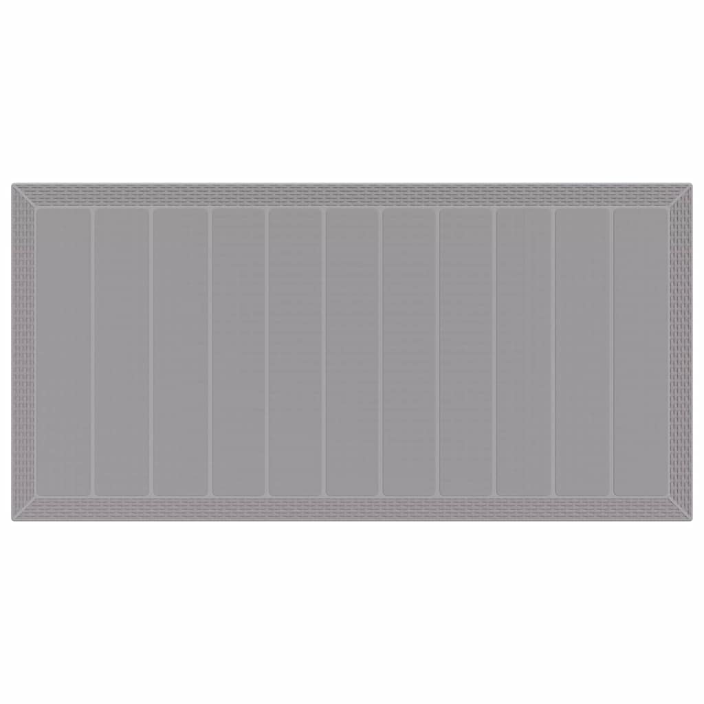 Hage Spisegruppe 7 pcs Lysegrå Polt rattan