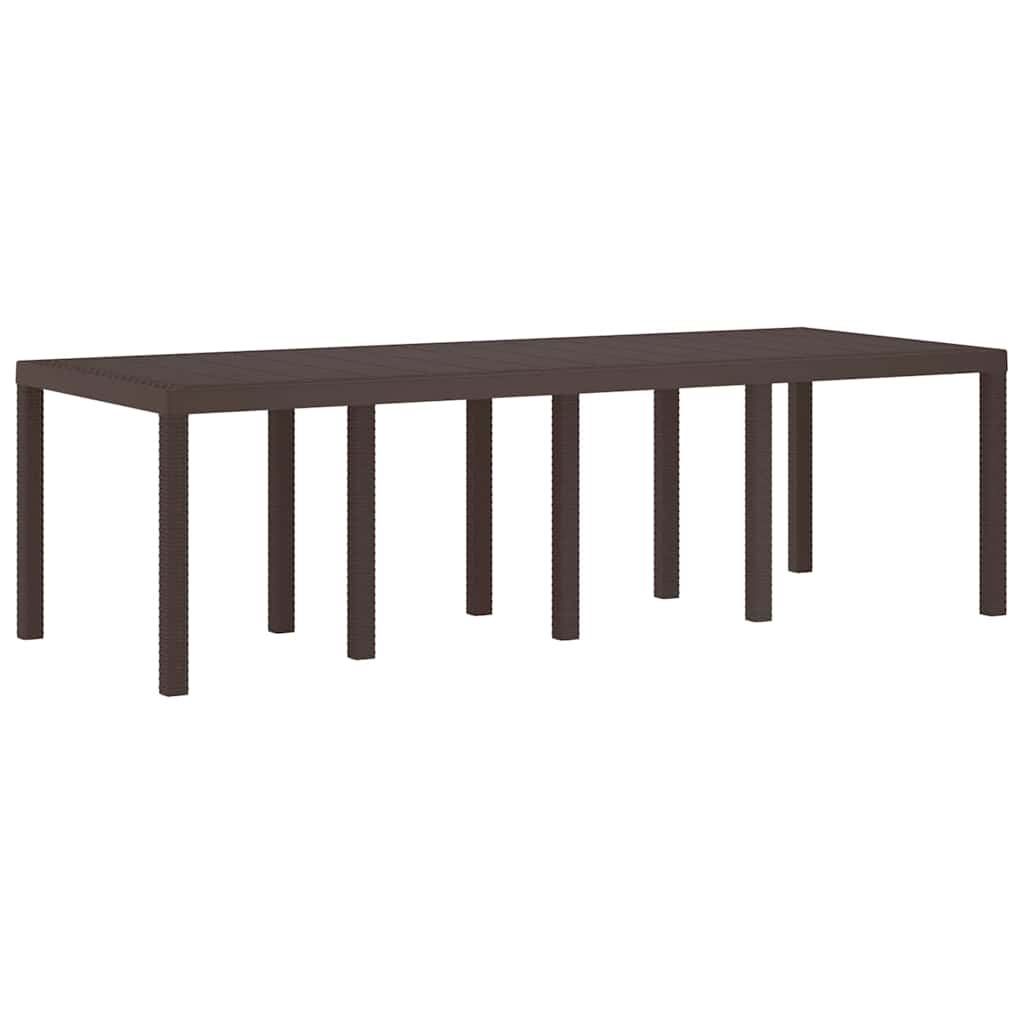 Hage Spisegruppe 9 pcs Brun Polt rattan