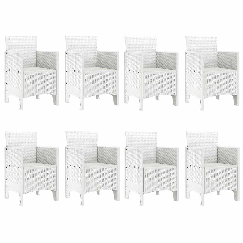 Hage Spisegruppe 9 pcs Lysegrå Polt rattan