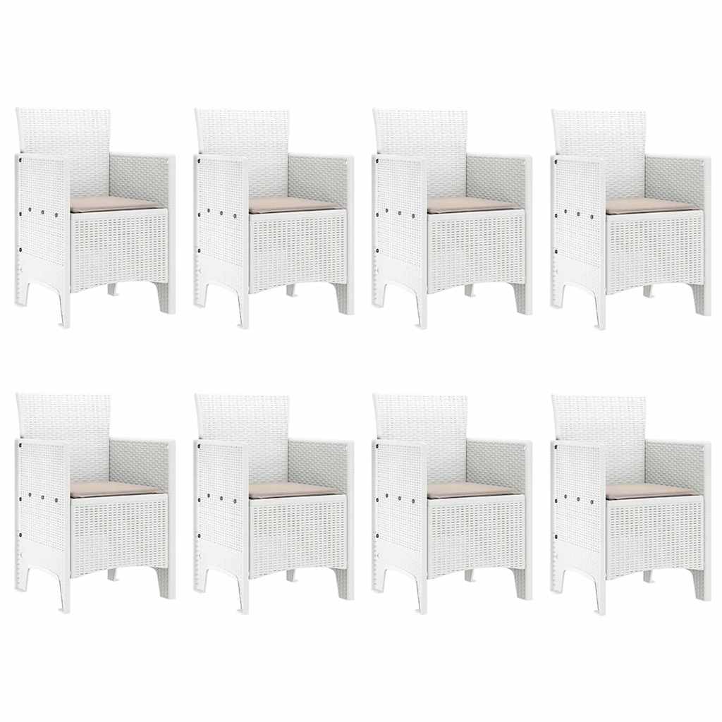 Hage Spisegruppe 9 pcs Lysegrå Polt rattan