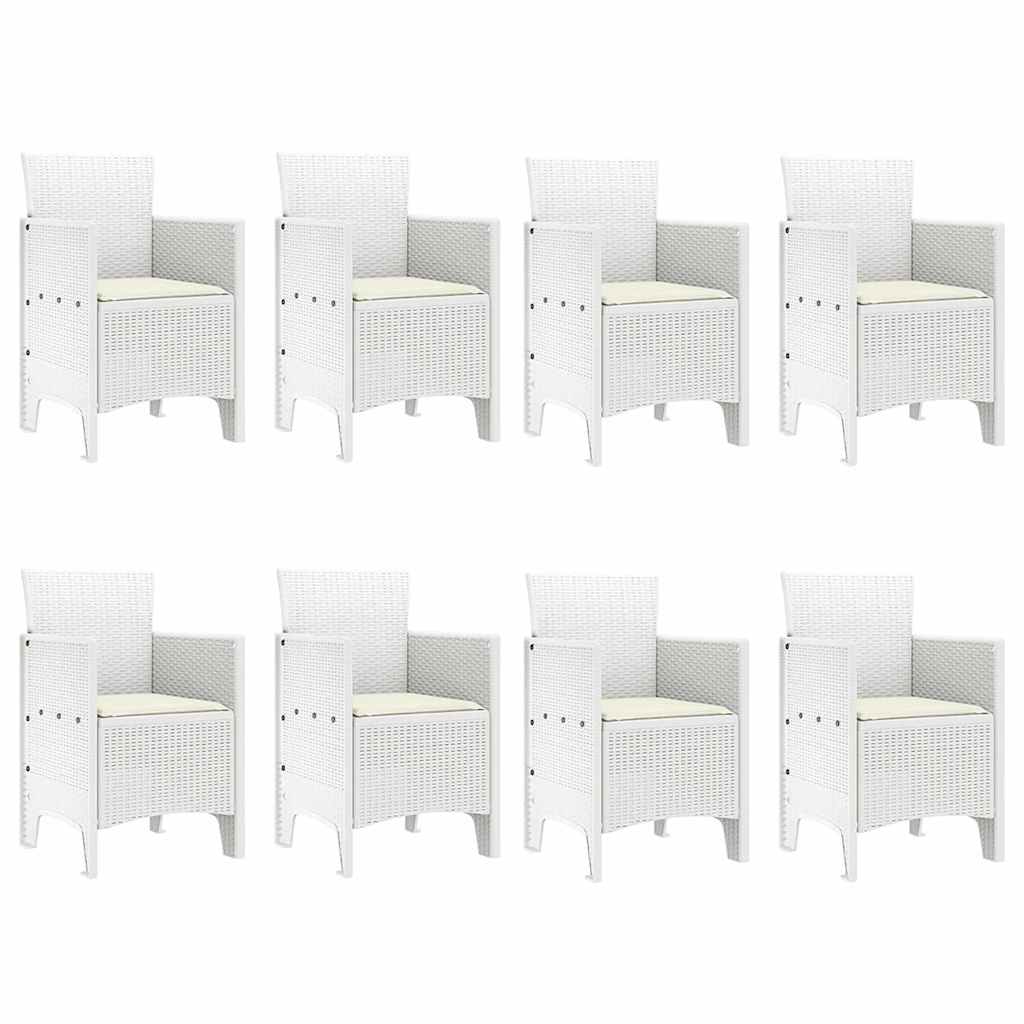 Hage Spisegruppe 9 pcs Lysegrå Polt rattan