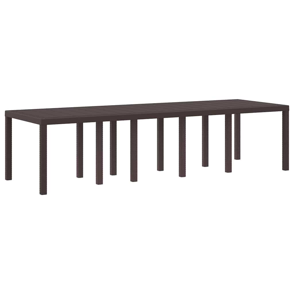 Hage Spisegruppe med pute 11 pcs Brun og Taupe Poly rattan