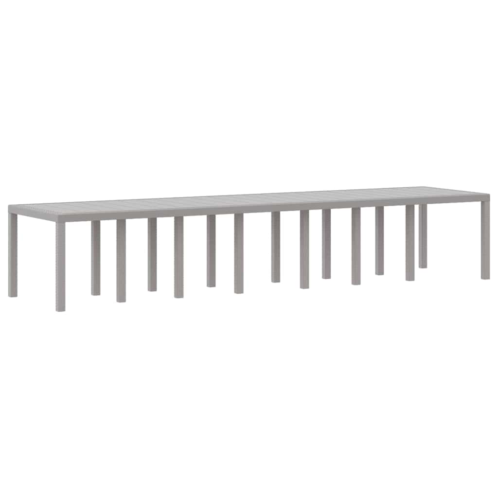 Hage Spisegruppe 15 pcs Lysegrå Polt rattan