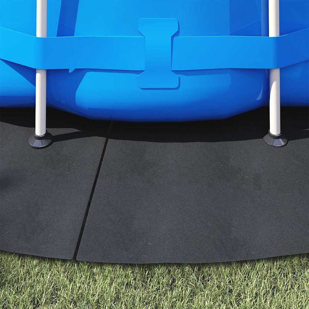 Bunnark til basseng Svart Ø 428 cm Polyester geotekstil