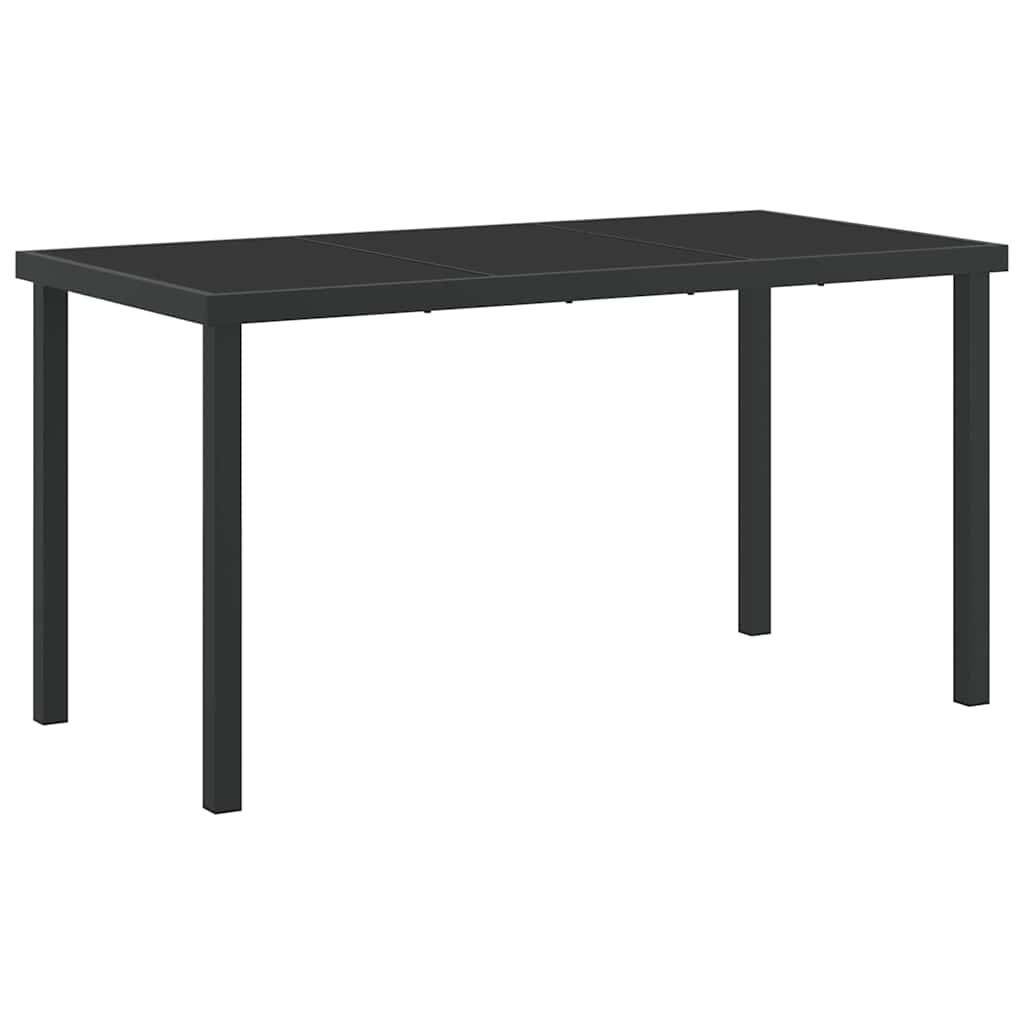 Hage Spisegruppe 5 pcs Hvit 140 x 70 x 73 cm Textilene og stål