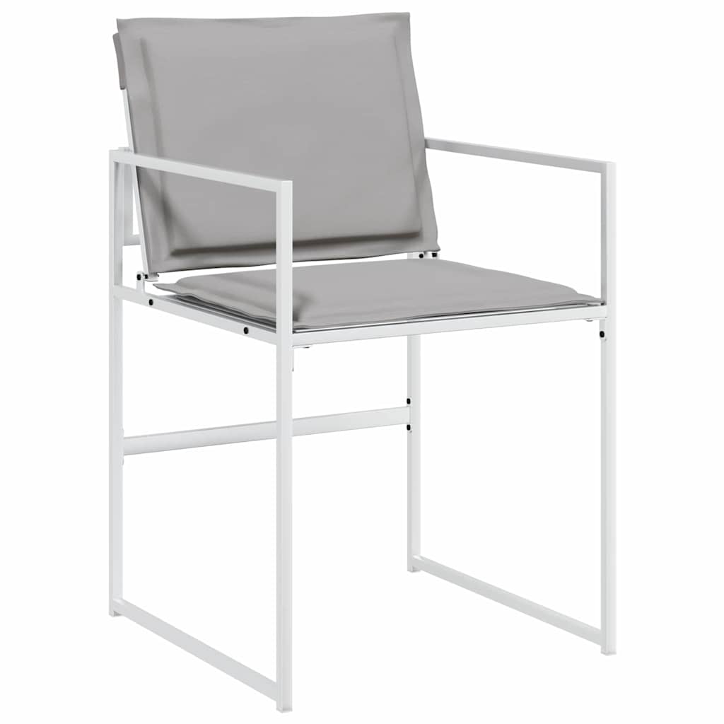 Hage Spisegruppe 5 pcs Hvit 140 x 70 x 73 cm Textilene og stål