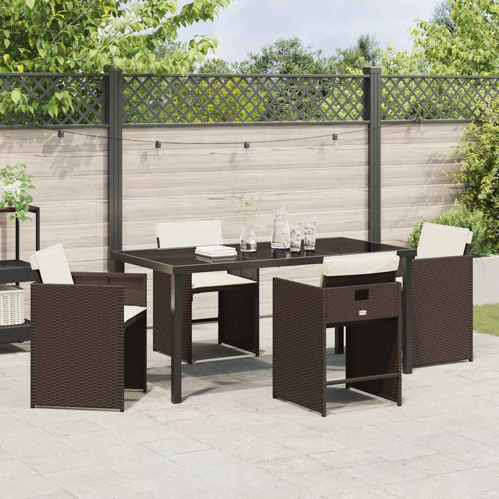 Hage Spisegruppe 5 pcs Brun polyrotting