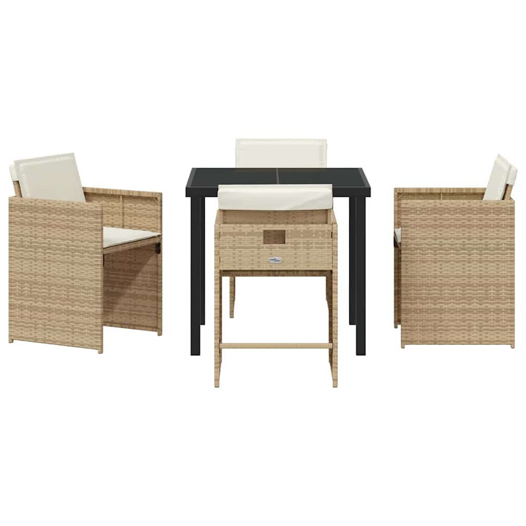 Hage Spisegruppe 5 pcs Beige polyrotting