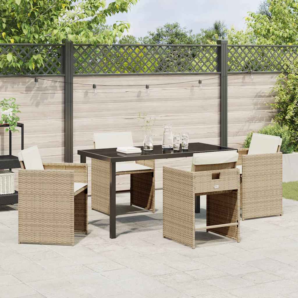 Hage Spisegruppe 5 pcs Beige polyrotting