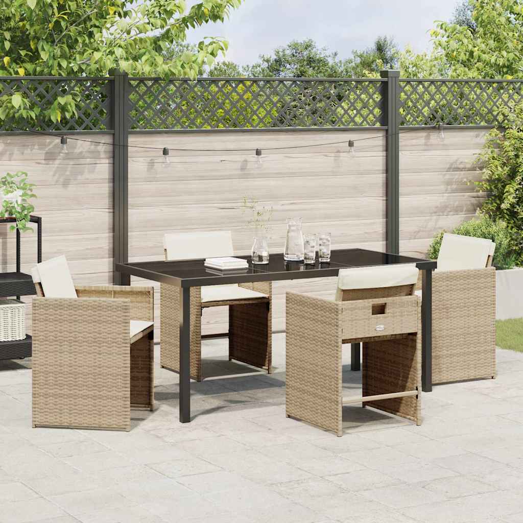 Hage Spisegruppe 5 pcs Beige polyrotting