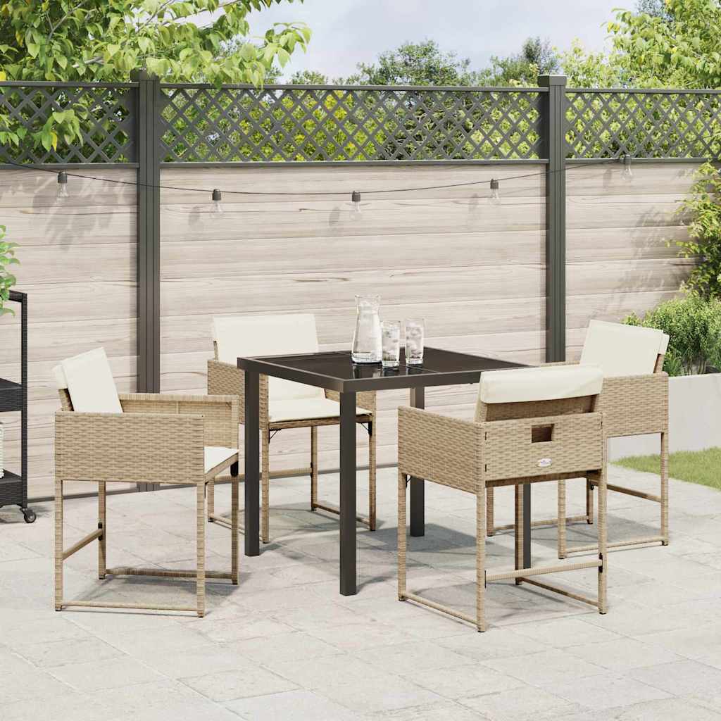 Hage Spisegruppe 5 pcs Beige polyrotting