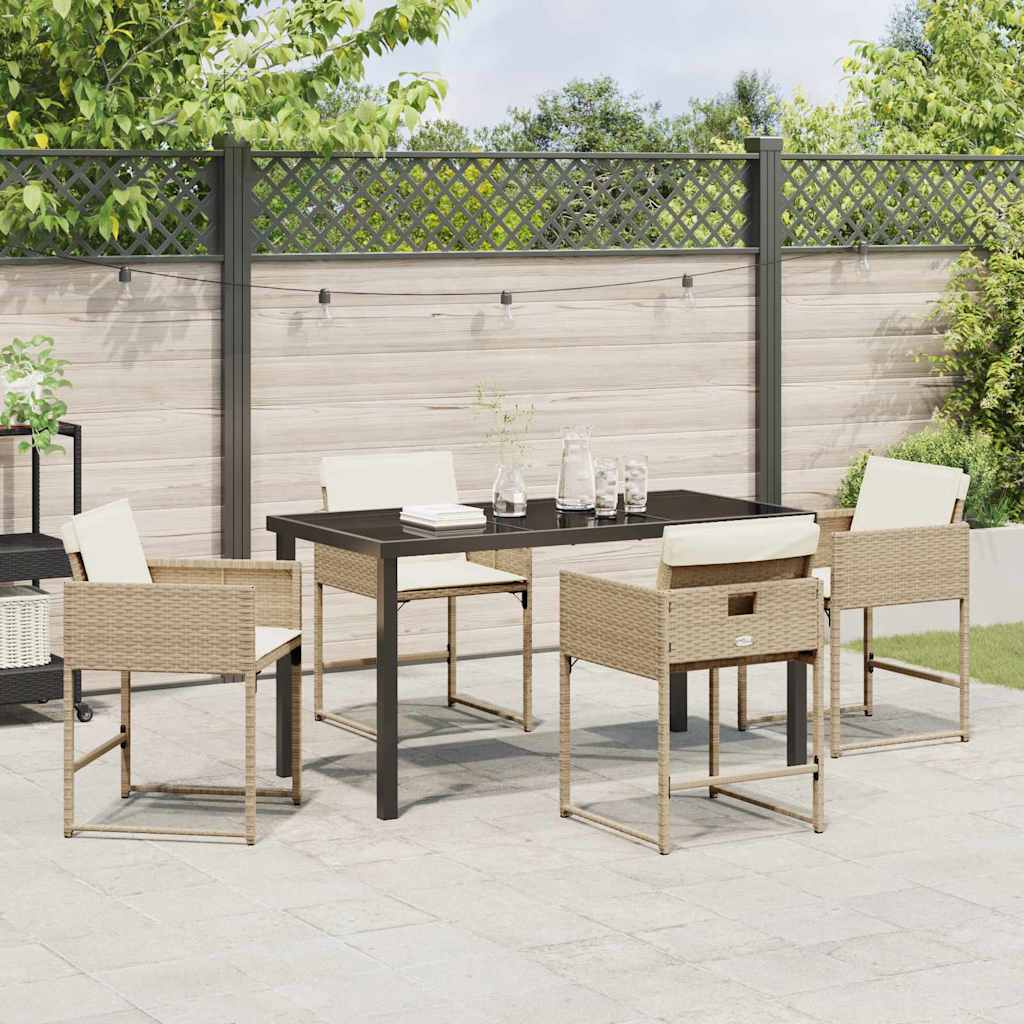 Hage Spisegruppe 5 pcs Beige polyrotting